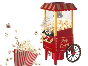 Masina de facut popcorn BEPER BT.651Y, 1200 W, fara ulei, rosuauriu