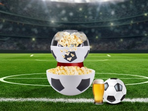 Masina de facut popcorn Beper P101CUD051, editie fotbal, 270 ml, fara ulei - Img 7
