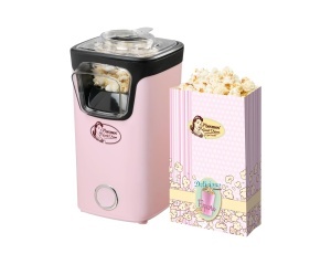 Masina de facut popcorn Bestron APC200P, 10 pungi, tehnologie aer cald, culoare rosa - Img 1