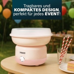 Masina de facut vata de zahar Princess 292990 500W Design compact BPA-free - Img 3