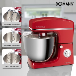 Masina de framantat Bomann KM 6036 CB, 1500W, 10L, Rosu - Img 2