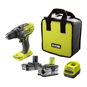 Masina de Gaurit cu Acumulator Ryobi R18PD3-242S, 18V, 2 Acumulatori, 13mm