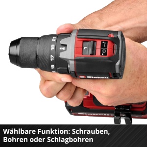 Masina de gaurit cu percutie Einhell TP-CD 1870-C Li-i BL-Solo, 70 Nm, 2 trepte, fara acumulator - Img 8