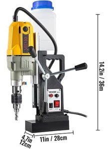 Masina de gaurit magnetica VEVOR 1100 W putere 12000 N adancime maxima 55 mm - Img 9