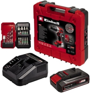 Masina de gaurit si insurubat Einhell TE-CD 182 Li-i 18V 44Nm 2 viteze cu acumulator si accesorii - Img 3