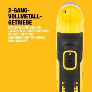 Masina de gaurit unghiulara DEWALT DCD740N-XJ 18V LED integrat 2 trepte de viteza - Img 5