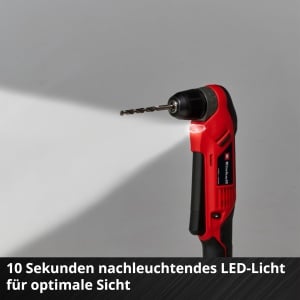 Masina de gaurit unghiulara Einhell TE-AD 18 Li-Solo 18V LED 45Nm - Img 6