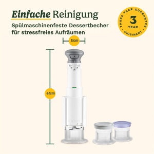 Masina de inghetata Cuisinart FreezeWand, 3 cupe, compacta, albgri - Img 8