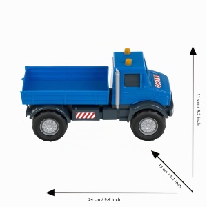 Masina de Jucarie Mercedes-Benz Unimog Kipper 124 cu Kippmechanismus pentru Copii - Img 4