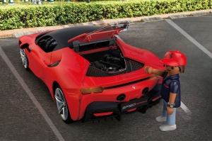 Masina de Jucarie PLAYMOBIL Ferrari SF90 Stradale, 43 piese, Culoare Rosie, pentru copii de la 5 ani - Img 8