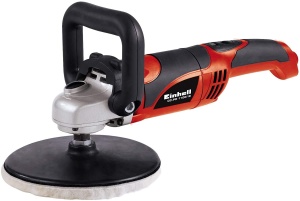 Masina de lustruit si slefuit Einhell CC-PO 1100/1E (1.100 W, pana la 3.500 min-1, electronica de viteza, blocare ax, aderenta cu velcro, incl. 1x atasament de spuma, 2x hota de lustruire sintetica, smirghel) - Img 2