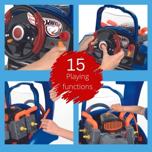 Masina de Montaj Theo Klein 2822 Hot Wheels cu Functii de Reparare, 43x40x52.5 cm - Img 4