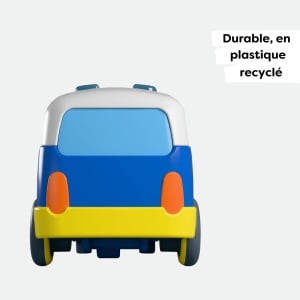 Masina de politie HABA 2011867001 - din plastic reciclat, fara baterii, pentru copii de la 2 ani - Img 4