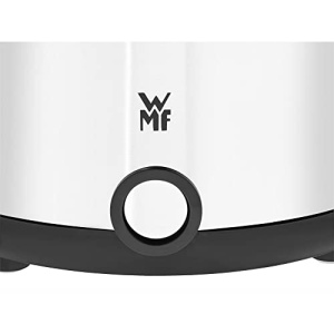 Masina de popcorn de bucatarie WMF minis pentru casa, aparat de floricele de porumb, plita acoperita, capac ca bol de servire, deschidere topita unt, floricele de porumb cu zahar si sare, economie de spatiu, otel inoxidabil mat - Img 10