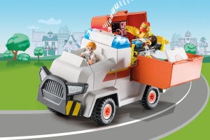 Masina de salvare PLAYMOBIL Duck On Call 70916 cu lumini si sunete, pentru copii de la 3 ani - Img 2