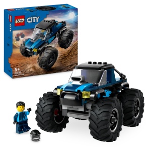 Masina de Teren LEGO City 60402, Monster Truck Albastru, 148 Piese, cu Figurina Sofer - Img 1