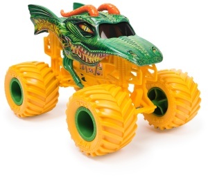 Masina de Teren Monster Jam Dragon, Vehicul Die-Cast Colector, Scara 124 - Img 2