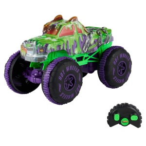 Masina de Teren Radiocomandata Hot Wheels Wreckin Wolf, 115, Stunts, Gelande