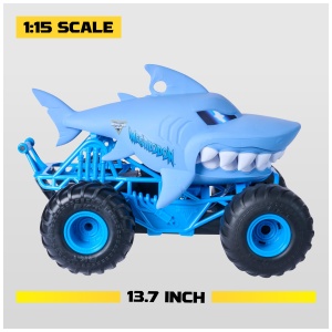Masina de Teren RC Monster Jam Chomping Megalodon 115, 3 moduri de joc, 34.8 cm - Img 4