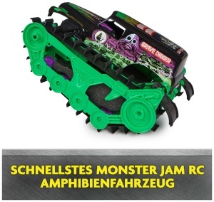 Masina de teren RC Monster Jam Grave Digger Trax, 115, all-terrain, pentru copii - Img 7