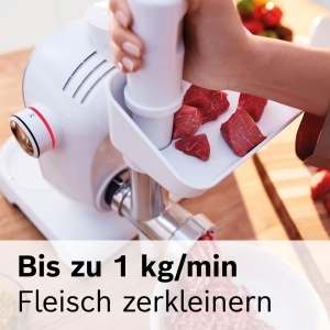 Masina de tocat carne Bosch MUZ5FW1, accesorii din inox, capacitate 1 kgmin - Img 4