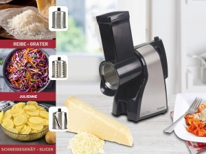 Masina de tocat legume BEPER BP.400 din otel inoxidabil, 3 role, ergonomic - Img 2