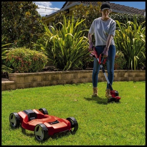 Masina de tuns iarba cu acumulator Einhell GE-CT 18/28 Li TC-Solo Power X-Change (18 V, incl. carucior de tuns, linie de taiere cu latime de 28 cm, fara baterie si incarcator) - Img 7