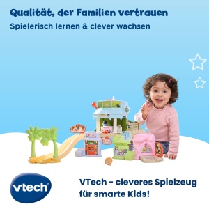 Masinuta de jucarie VTech Tut Tut Baby Flitzer - Blueys Eisdiele, albastra - Img 6