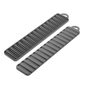 Mata Abtropf Metaltex Gravity Slim, 40 x 8 cm, Beidseitig, Gri - Img 3