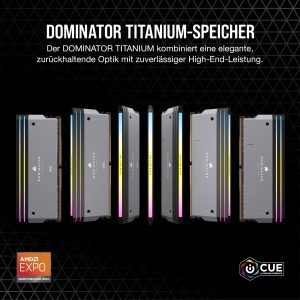 Memorie RAM DDR5 CORSAIR DOMINATOR TITANIUM 32GB (2x16GB) 6000MHz CL30 RGB Gri - Img 2