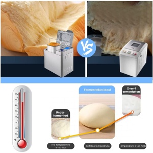 Meykey Bread Maker cu 25 de programe de coacere, temporizator de 13 ore, otel inoxidabil, 550 W - Img 2