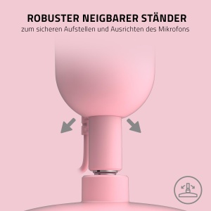 Microfon Razer Seiren Mini Quartz USB Compact Roz pentru Streaming - Img 6