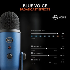 Microfon USB Logitech Blue Yeti Albastru Sunet Profesional - Img 3