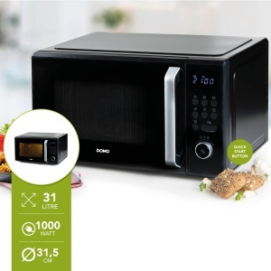 Microunde DOMO DO23101, 31L, 1000W, Negru - Img 2