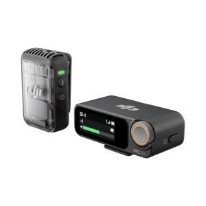 Mikrofon wireless DJI Mic 2, 1 transmitter 1 receptor, 250 m raza, negru