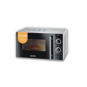 Mikrova SEVERIN 7771 cu Grill, 700 W, 20L, argintie-neagra