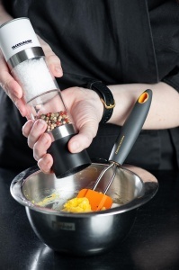 Mina de sare si piper Fackelmann DUO, inox, 5.1x22 cm, cu mecanism ceramic - Img 6