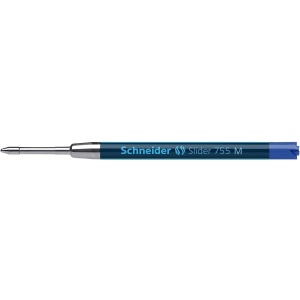Mine pentru stilou Schneider Slider 755, tehnologie ViscoGlide, culoare albastra