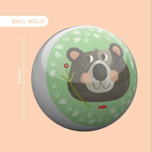 Minge pentru copii HABA Wald 14 cm, design animale, usoara, pentru interior si exterior - Img 4