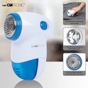 Mini curatator textil Clatronic TC 3758 portabil lama din otel inoxidabil albalbastru - Img 3
