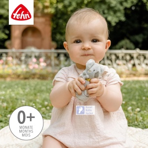 Mini Rassel Koala 064322 Jucarie cu Ratusca pentru Bebelusi 0 luni 10 cm Material Moale - Img 3