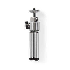Mini Stativ NEDIS TPOD1000GY cu Functie Pan Tilt, Capacitate 0.8 kg, 13.4 cm, NegruSilver - Img 3