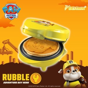 Mini Waffeleisen Bestron APP500RHY Paw Patrol Rubble Design Galben 550W - Img 2