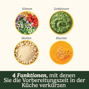 Mini Zerkleinerer Cuisinart Mini Prep Pro 900 ml, Inox, Multifunctional - Img 2