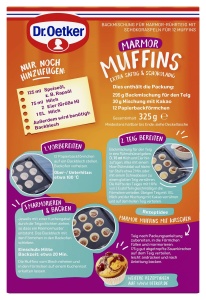 Mix de prajituri Dr. Oetker Marmor-Muffins, 8 x 320 g, pentru 12 muffins - Img 4