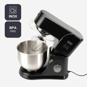 Mixer BLACKDECKER BXKM1001E 8 viteze functie Turbo bol din inox - Img 4
