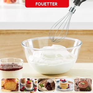 Mixer cu suport Moulinex Infinyforce Pro 1200W lame de inalta performanta rezultate rapide control ergonomic al vitezei control al vitezei piese detas - Img 8