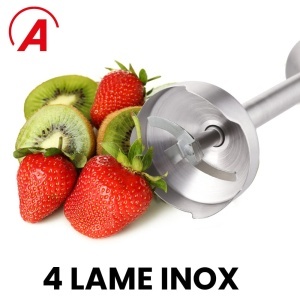 Mixer de mana Ardes NEO ARMIX02, 17400 rpm, 4 cutite, inox - Img 3