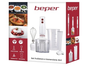 Mixer de mana BEPER P102FRU200, 400 W, 4-in-1, albrosu, 500 ml - Img 6