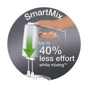 Mixer de mana Braun Multimix 3 HM3100, 500 W, Negru - Img 3